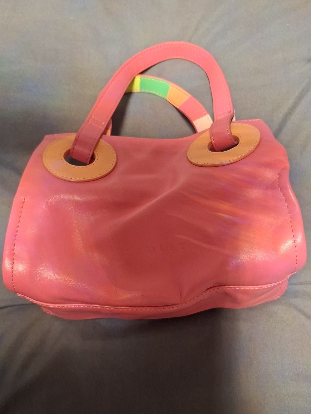 Radley London Pink Leather Top-Handle Small Women's Satchel